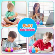 Dream Stress Drop Silicone Squishy Stress Balls For Adults & Kids - Fidget Toys For Autism, ADHD, Anxiety Relief - Sensory Squeeze Toy With Dreamy Smooth, Birthday Gift - Màu xanh lam - Xem 6