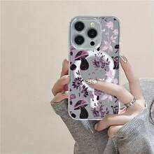 Compatible con phone 16 Pro, 15/14 Plus, 13/12/11 Pro. Nueva funda magnética transparente de acrílico con diseño clásico y resistente. Funda de alta calidad para hombres y mujeres. - Colores mixtos 1 - Ver 2