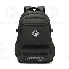 New Men's Large Capacity Backpack, Couple Backpack, College School Backpack, High School Campus Travel Backpack, Fashion Double-Sided Backpack - Army Green - View 1