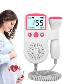 DeTODO Portable Ultrasonic Fetal Heart Rate Monitor - Pink - View 1