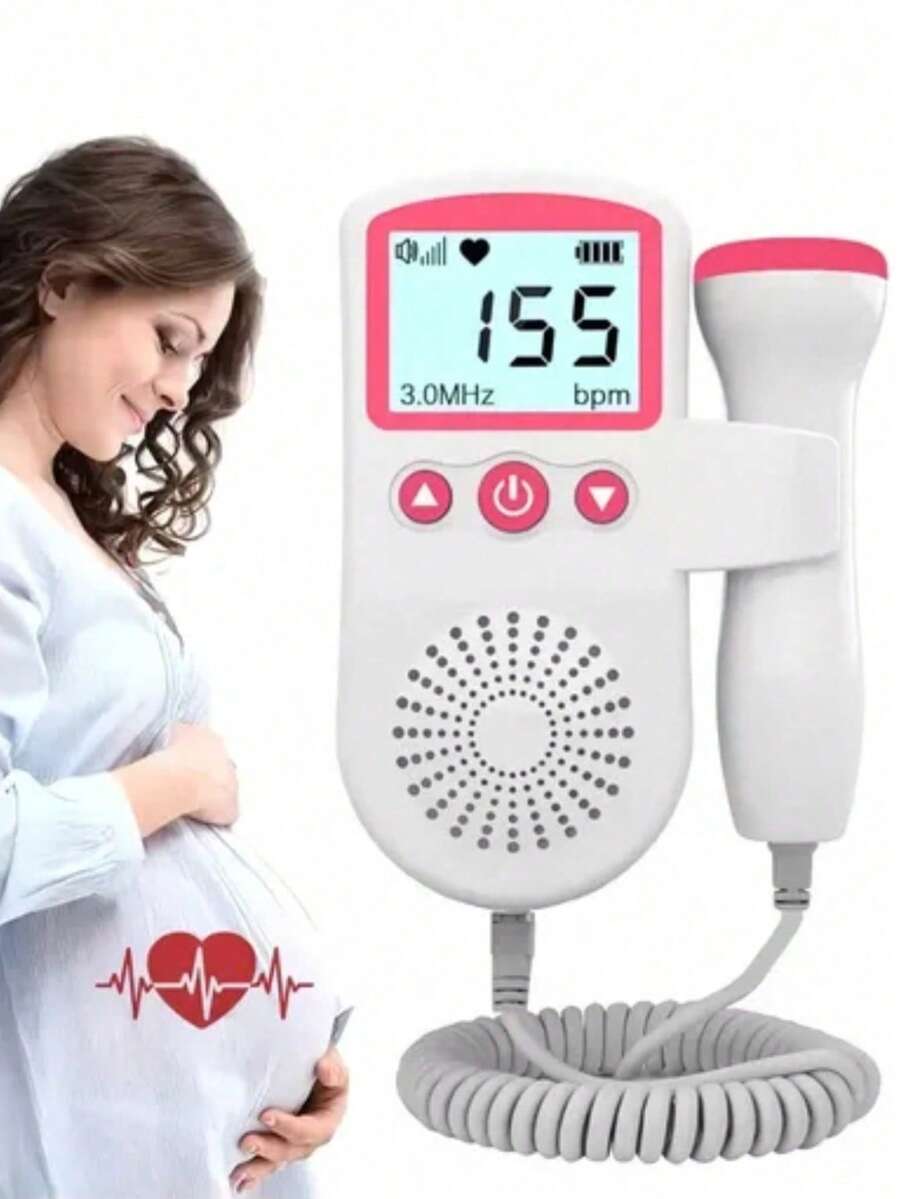 DeTODO Portable Ultrasonic Fetal Heart Rate Monitor - Pink - View 1