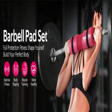 8 Count Barbell Pad Set For  Thrust - Squat Pad,Gym Accessories For Women With Bar Bad,Bench Press, With Gym Ankle Straps,Resistance Bands For Working Out,Lifting Strap,Carry Bag
