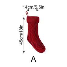 18 Zoll Weihnachtsstrümpfe, kabelgestrickte Großformat Strümpfe mit Haken, rot, elfenbein, grün, Weihnachts-Feiertagsdekoration, für Familien-Weihnachtsfeier, Weihnachtsgeschenke, Kamin-Dekoration Weihnachtsdekorationen Winterraumdekoration Weihnachtsdekorationen Zuhause Weihnachtsgeschenke Weihnachtsdekorationen - Verschiedenfarbig - Übersicht 15
