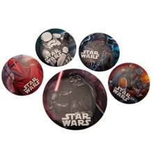 Star Wars Dark Side Badge Set (Pack Of 5) (Multicoloured) - 100% Mixed - (PM624) - Multicolor - View 4