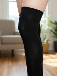 Don Calcetin Women Over The Knee Socks - 黑色 - 查看 5