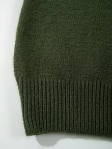 Winter Men's Unisex Versatile Casual Crew Neck Long Sleeve USA Letter American Flag Knit Pullover Sweater