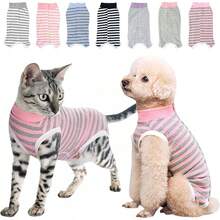 Traje de Recuperación para Perros,Transpirable y Elásticos, para Aliviar la Ansiedad, para Heridas Abdominales o Enfermedades de la Piel - Rosa Fresa - Ver 15