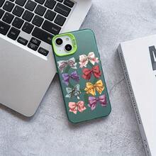 Funda para teléfono con lazo mate colorido, variedad de colores, alta calidad, acrílico esmerilado, PC magnético rígido, compatible con 15 PRO, 16 PRO, 14 PLUS, 13 RRO, 12, 11 PRO, XS, X, XR, elegante, unisex (SHJJ5D02586). - Negro - Ver 5