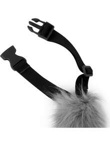 人造毛皮狐狸/狼尾巴，动物狗毛尾巴配饰，适用于万圣节派对角色扮演