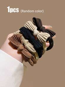 20pcs Mixed Color Bow Hair Scrunchies, Elegant Minimalist Korean Style Hair Ties For Ponytail Decoration, Cute Princess Casual Hair Accessories, Durable & Stretchy Ponytail Holder, Suitable For Daily Wear