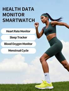 Microwear Unisex Smart Watch, Compatible With Android/IOS, 2.2" Full Touch Screen, IP68 Waterproof, Bluetooth Fitness Tracker, Heart Rate/Sleep Monitoring, Black Strap - Rose Gold - View 6