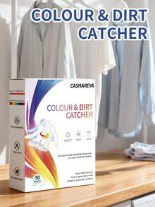 50/100 UNIDADES [Hojas de lavandería absorbentes] 50 hojas de lavandería absorbentes - Antiencogimiento, captura de tinte y hojas de lavado antitransferencia | Fragancia fresca sin plástico, ideal para viajar y lavar a mano, artículos esenciales de lavandería para viajes, hojas de lavado eficientes, hojas de lavandería duraderas