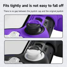 2个摇杆帽，兼容PlayStation4/PlayStation5/Switch Pro手柄，游戏手柄按键保护套，高性能拇指摇杆方向帽，PlayStation4/5游戏配件，PS手柄配件，2026年新年圣诞礼物 - 彩色 - 查看 5