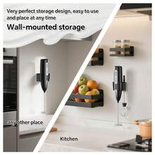 三速USB充电式电动奶泡器,配备2个可选奶泡头(奶泡器和打蛋器)| 强劲手持式饮品搅拌器,秒速打出绵密奶泡,适用于咖啡、卡布奇诺、巧克力等,304不锈钢静音便携迷你搅拌器 | 居家咖啡师的完美礼物,500mAh电池 - 多色熱賣款 - 查看 3