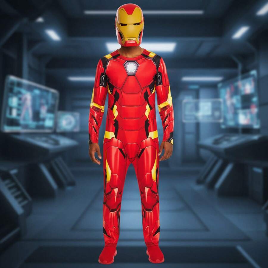 Rubies 鋼鐵人經典成人服裝,漫威超級英雄服裝,完整細緻,具有標誌性的鋼鐵人設計,非常適合化裝舞會、萬聖節和主題活動 - 免費送貨✅24/48 小時內送達西班牙(半島) - 彩色 - 查看 1