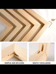 1 Set Holzrahmen DIY 30x40 40x60cm 50x70cm für Leinwand Ölgemälde Kiefernholzrahmen, Wandkunst Malerei, Diamantmalerei Rahmen, Zapfen und Nut Holzleisten, verstärkte Pinselarbeit, Spannrahmen, Übungen, Holzinnenrahmen für Wohnzimmer Schlafzimmer Heim Dekoration Geschenke Geburtstag Abschluss