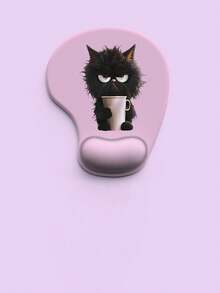 Popular Mouse Pad Wrist Rest, Silicone Wrist Support Mouse Pad, Office Mouse Pad Wrist Rest, Dirt-Resistant, Cute Pet Silicone Wrist Support Mouse Pad With Personalized Heat Transfer Printing, Soft Silicone Wrist Cushion, Wrist Rest Mouse Pad, Office Keyboard Wrist Support, Non-Slip Mouse Hand Pad, Office Business Round Special-Shaped Hand Support, Thickened Silicone Wrist Pad For Durable Wrist Protection - Multicolor - View 6