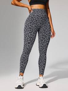 1 件高腰纯色瑜伽紧身裤，适合徒步旅行、户外活动、运动和休闲穿着