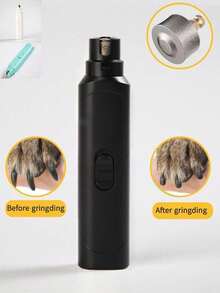 1 pieza Amoladora eléctrica para uñas de mascotas de alto rendimiento, adecuada para gatos y perros de todos los tamaños, amoladora eléctrica para uñas de mascotas, lima de uñas súper silenciosa, cómoda y amigable para las patas, para arreglo, cuidado de uñas de gatos, perros y pequeños animales, no incluye baterías - Multicolor - Ver 12