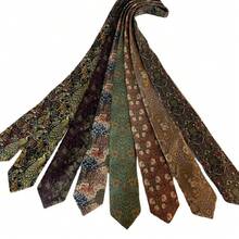 Vintage Printed Tie For Men And Women Hand-Tied Formal Casual Green Fun Floral Animal Tie - 005 - 查看 5