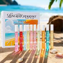 10/5/1 套装礼盒装巴西香氛喷雾，限量版多层便携式香氛喷雾，持久留香，优雅的Janeiro香草、椰子、花香、柑橘、木香、海洋香调，带来精致的香氛体验 - 彩色 - 查看 3