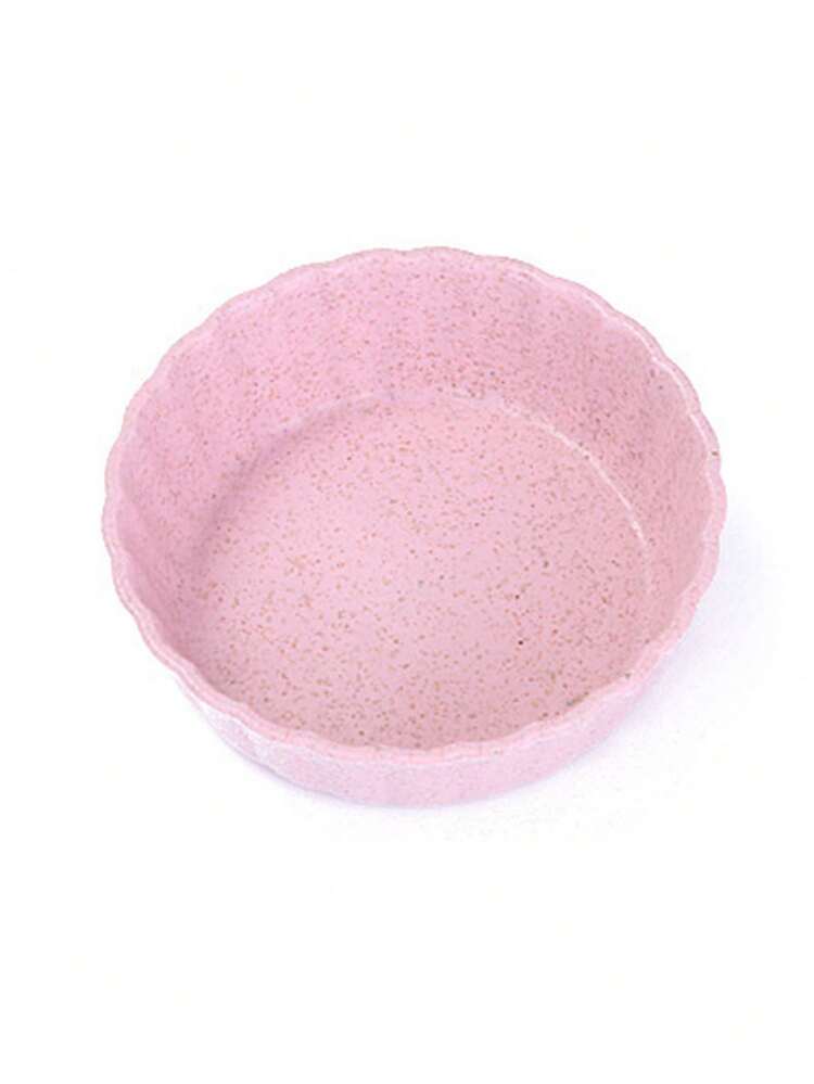 1Pc Comel Bulat Padat Mudah Warna Pepejal Pinggan Sos Pencicah Cuka Plastik Pinggan Snek Kebersihan Dapur Isi Rumah Tepung Gandum Universal Serbaguna dan Pelbagai Fungsi - Pelbagai warna - Lihat 3