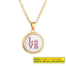 Aromatherapy Essential Oil Diffuser Necklace Tree Of Life Pattern Stainless Steel Locket Pendant Gift For Women And Girls - Gold - View 19