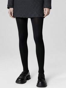 Medias/Pantis negras ligeras y suaves para mujer, de otoño/invierno, con alta elasticidad y efecto estilizante, adecuadas para el trabajo de oficina, uso casual diario