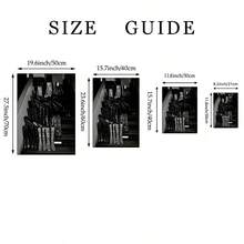 1/3 件时尚别致墙壁艺术画 Y2k 印刷帆布画亲吻嘴唇海报黑白美学少女装饰适用于卧室、客厅或宿舍房间装饰礼物无框 - 彩色 - 查看 5