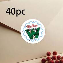 20/40/80pcs Customized Christmas Label Stickers, Custom Text,Available For 26-Letter Customization, Personalized Text Customization, Gift Label Stickers, And Customized Initial Christmas Gift Stickers,Christmas Gift ,Personalized Gifts - Multicolor - View 9