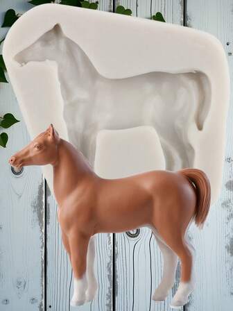 马形硅胶翻糖模具蛋糕装饰纸杯蛋糕装饰糖果聚合物粘土胶泥