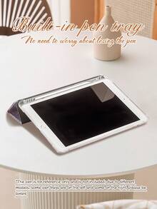 椰子、棕榈树、芙蓉花图案保护套，兼容 iPad (A16) 第 11 代 11 英寸 (2025)、Apple iPad Air 11 (2025)、iPad 第 10 代 10.9 英寸 (2022)，带 Apple Pencil 插槽、三折支架、自动唤醒/睡眠功能，是返校、情人节、节日送礼佳品。 - 彩色 - 查看 4