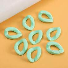 50 قطعة من وصلات السلسلة الاكريليكية بشكل قلب ودائرة مفتوحة لصنع المجوهرات DIY وإكسسوارات الهاتف، مناسبة لصنع هدايا للأصدقاء