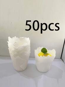 50 pièces Caissettes à muffins tulipes rayées élégantes, avec surface anti-adhésive et bords arrondis, variété de styles, couleurs et motifs, pour muffins, cupcakes, gâteaux à étages - Caissettes à cupcakes tulipes décoratives et fonctionnelles pour les desserts d'anniversaire, de mariage et de fête - Multicolore - Voir 25