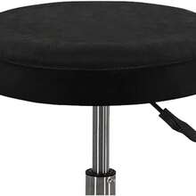 2PCS Round Bar Stool Covers Set Solid Color Stool Seat Covers Dustproof Slipcovers For Swivel Chairs Or Barstools - Black - View 6