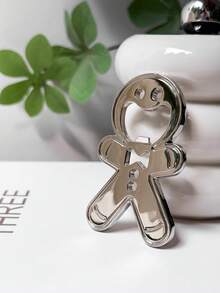 فتاحة زجاجات على شكل رجل الزنجبيل الجميل، فتاحة زجاجات دمية كرتونية إبداعية، فتاحة زجاجات رجل الزنجبيل متعددة الوظائف مناسبة كهدايا للأعياد والسنة الجديدة والحفلات