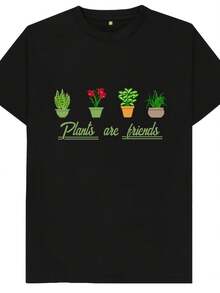 Plants Are  Outdoors Vegetarian Veggie Vegan Plant Lover Pots Daisy S Wos Kids T Shirt - Style24 - 查看 1