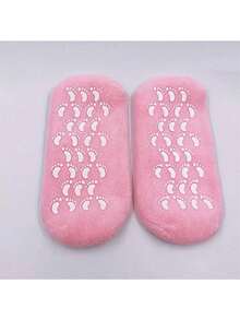 1 Pair Moisturizing Socks Heel Gel Sock Rough Foot Care Treatment Soft Silicone Gel Lined Infused Lotion Spa Socks Cotton Gel Sleeves For Repairing Softening Dry Cracked Feet Skins, To Be Used With Your Favorite Lotions And Creams For Foot Moisturizing, Suitable For Mother's Day, Wedding Season Gift ﻿ - Multicolor - View 10