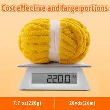 8 Pack Chunky Yarn For Hand Knitting Chenille Yarn For Crocheting 224 Yds Chunky Blanket Yarn Jumbo Bulky Thick Fluffy For Knitting Blankets Er Bulky Yarn 61.6 Oz Blue Gray - Bluegray - 查看 3