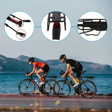 Heavy-Duty Aluminum Alloy Mountain Bike Rear Pannier Rack (W/ Adjustable F Ender) - Black - View 6