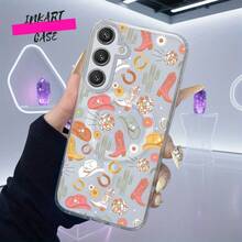 Funda magnética para teléfono con diseño de botas vaqueras estilo western para Samsung Galaxy S22, S23, S24 Plus, FE y Ultra. Resistente a golpes, de acrílico y TPU, transparente. Ideal para regalar a la familia. - transparente - Ver 5