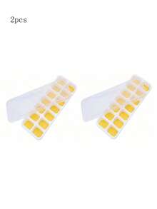 1/2/4pcs Ice Cube Trays, Multifunctional Household Chocolate Mold With Removable Lid Stackable Ice Tray, Suitable For Freezing Cocktails, Whiskey, Kitchen Utensils