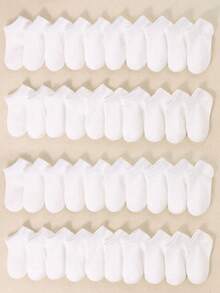 24 双婴儿白袜子 | 12 双婴儿短白袜子 | 男女通用幼儿船袜 | 简约休闲踝袜 | 适合男婴和女婴 | 婴儿袜子 | 新生儿袜子 | 幼儿袜子 | 婴儿袜子 | 万圣节感恩节圣诞节圣诞节礼物 - 白色 - 查看 1