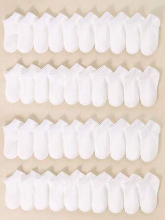 24 Pairs Baby White Socks | 12 Pairs Baby Short White Socks | Unisex Toddler Boat Socks | Simple & Casual Ankle Socks | Suitable For Baby Boys & Girls | Baby Socks | Newborn Socks | Toddler Socks | Infant Socks | Halloween Thanksgiving Christmas Xmas Gift