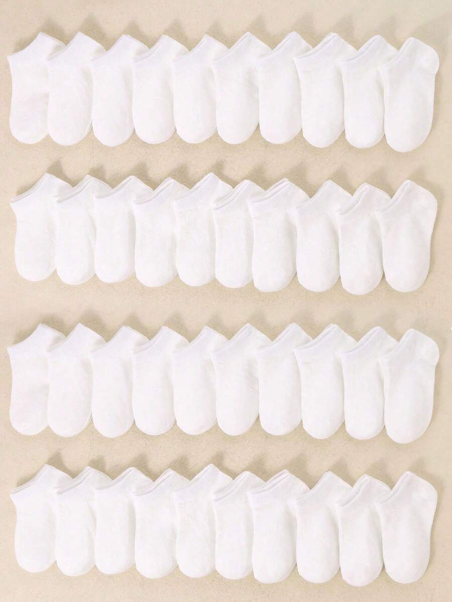 24 双婴儿白袜子 | 12 双婴儿短白袜子 | 男女通用幼儿船袜 | 简约休闲踝袜 | 适合男婴和女婴 | 婴儿袜子 | 新生儿袜子 | 幼儿袜子 | 婴儿袜子 | 万圣节感恩节圣诞节圣诞节礼物 - 白色 - 查看 1