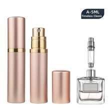 1pc Redesigned Perfume Spray Bottle, Portable Perfume Refillable Atomizer, Bottom Fill Mini Spray Travel Perfume Bottle, Pump Fills Directly From The Bottom Without Removing The Cap, 100% Pure Glass Inner Bottle, With A Visible Window So You Can Easily Know How Much Perfume Is Left, Available In 5ml / 8ml /10ml