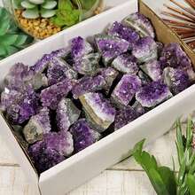 Natural Amethyst Cluster, Geode Amethyst Rock Crystal Cluster, Occult Gem Collection Specimen, Amethyst Geode, Unprocessed Natural Crystal, Christmas Gift, Indoor Decor Stone, Holiday Gift - Violet Purple - View 7