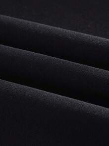 Women's Casual Minimalist All-Match Solid Color Drop Shoulder Loose Fit Fleece Pullover Sweatshirt, Autumn/Winter