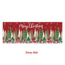 Christmas Kitchen Mat Non Slip Thick Kitchen Rugs And Mats Xmas Tree And Snowflake Print Indoor Kitchen Mat Sets For Home - Red - View 3
