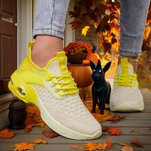 Comfortable,Casual,Commuter,Mothers Day Gifts ,Holiday,Halloween,Christmas,Personalized,Halloween Women's Fashion,Fallfreshnes,Women's Sneakers - Available In Three Colors: Bright Pink, White And Bright Orange. Women's Casual Shoes, Lightweight Blade Sole, Breathable Knit, Lace-Up Rebound Cushioning, Suitable For Walking And Tennis, Sports Style2025 Autumn New Arrivals Women's Lightweight Stylish Sneakers - Low-Top  Sole For All-Day Wear, Casual Sneakers |   Low-Top Sneakers |   Lace-Up Closure, Comfortable, Non-Slip, Lace-Up Casual Sneakers With Cushioned Insoles, White Stripe Design (These Shoes Are Perfect For Swapping With Friends At The Start Of The New School Year. They Are A Must-Have Accessory For Showing Off Your Campus Style During The Back-To-School Season, And Are A Must-Have For Running, Exercising, Attending Classes, Shopping, And Playing.) . They Are A Must-Have Item For Halloween Costume Outfits And Also Very Suitable For Wearing With Clothes In The Autumn Season.